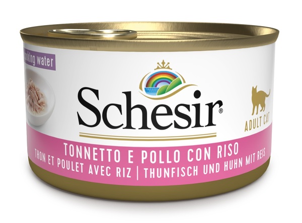 SCHESIR GATTO BRODO DI COTTURA TONNETTO POLLO 85GR (lattina)