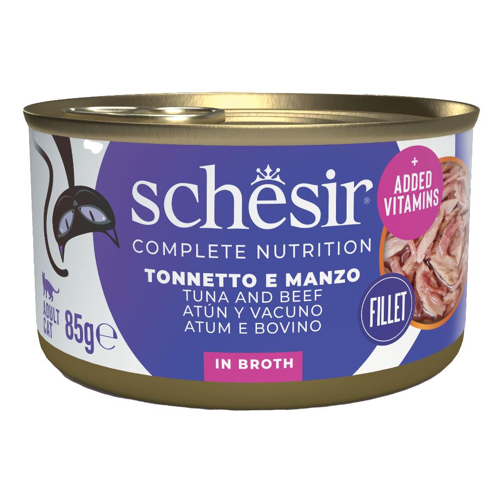 SCHESIR GATTO BRODO DI COTTURA TONNETTO MANZO 85GR (lattina) — confronto prezzi