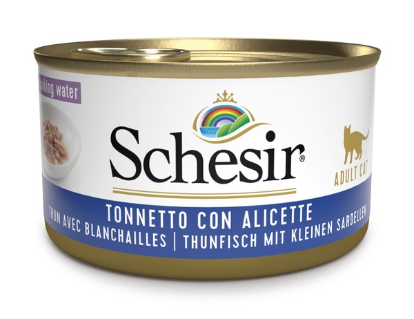 SCHESIR GATTO BRODO DI COTTURA TONNETTO ALICETTE 85GR (lattina)