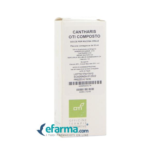 Oti Cantharis Composto In Gocce Medicinale Omeopatico 50 ml — confronto prezzi