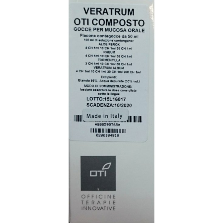 Oti Veratrum Composto In Gocce Medicinale Omeopatico 50 ml — confronto prezzi