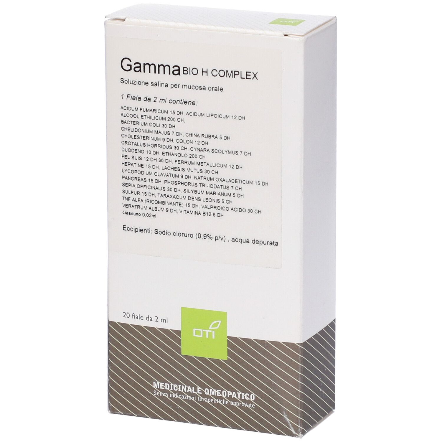 Gamma Bio H Complex Medicinale Omeopatico 20 Fiale Da 2ml — confronto prezzi