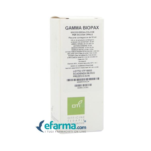 Oti Gamma Bio Pax Compositum Gocce Medicinale Omeopatico 50 ml