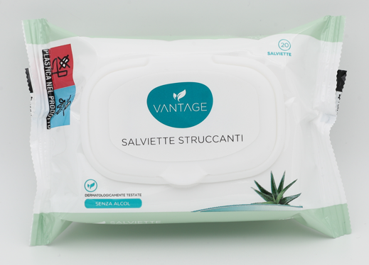Vantage Salviette Struccanti 20 Pezzi