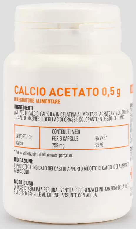 MOS CALCIO ACETATO CPS 500 — confronto prezzi