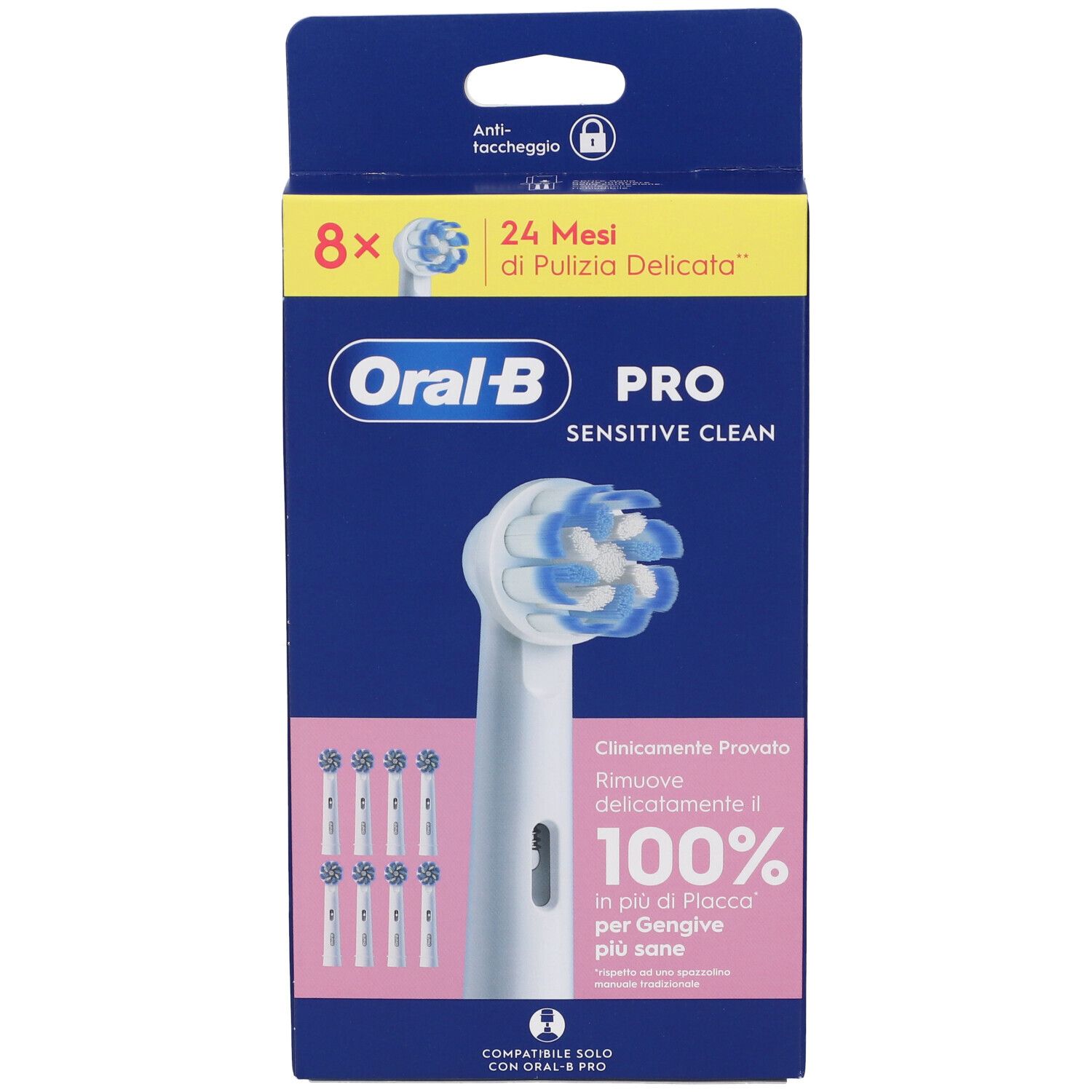 Oral-B Pro Sensitive Clean Testine Ricambio, 8 Pezzi — confronto prezzi