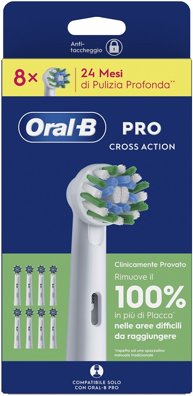 Oral-B Crossaction Testine di Ricambio 8 Pezzi — confronto prezzi