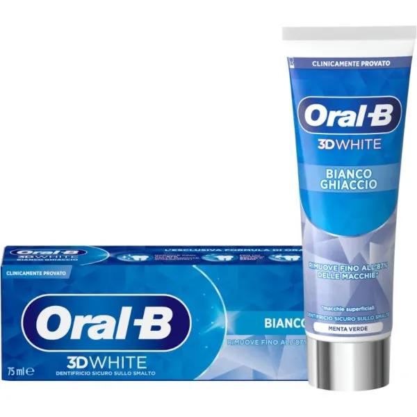 Oral-B 3D White 75 ml Dentifricio Bianco Ghiaccio Gusto Menta Verde — confronto prezzi