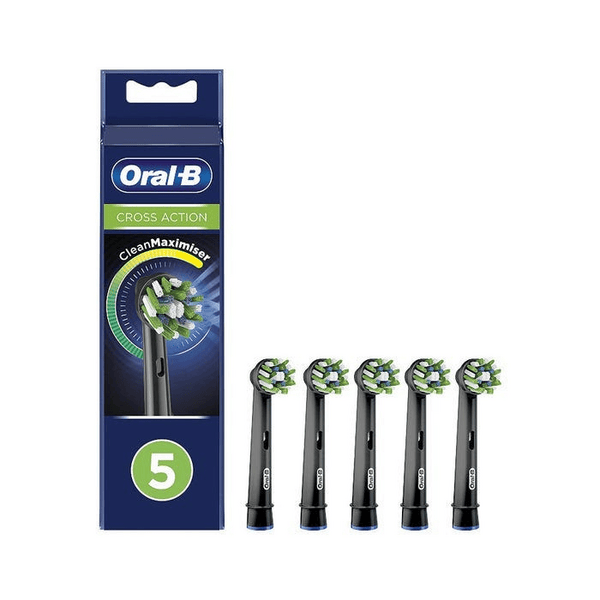 Oral-B Crossaction Black Con Clean Maximiser Testine Di Ricambio 5 Pezzi