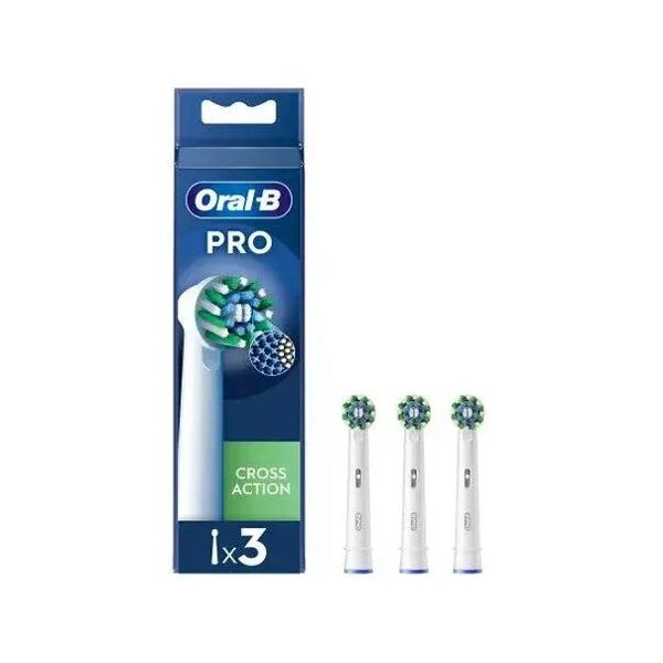 Oral-B Pro Cross Action Testine Di Ricambio 3 Pezzi