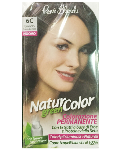 Renee Blanche - Natur Green Color - tintura per capelli N. 6C biondo cenere scuro