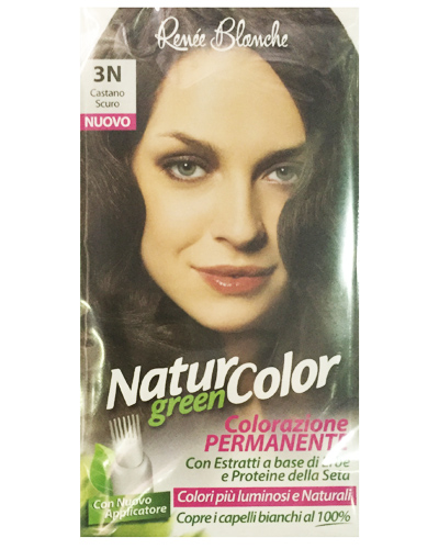 Renee Blanche - Natur Green Color - tintura per capelli N. 3N castano scuro