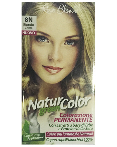 Renee Blanche - Natur Green Color - tintura per capelli N. 8N biondo chiaro