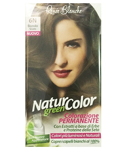 Renee Blanche - Natur Green Color - tintura per capelli N. 6N biondo scuro