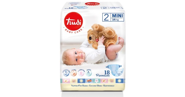 Trudi Baby Care Pannolini Mini 3-6kg 18 Pezzi - SILC S.p.A. — confronto prezzi