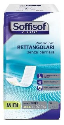 Soffisof Classic Pannoloni Rettangolari Senza Barriera Super 30 Pezzi