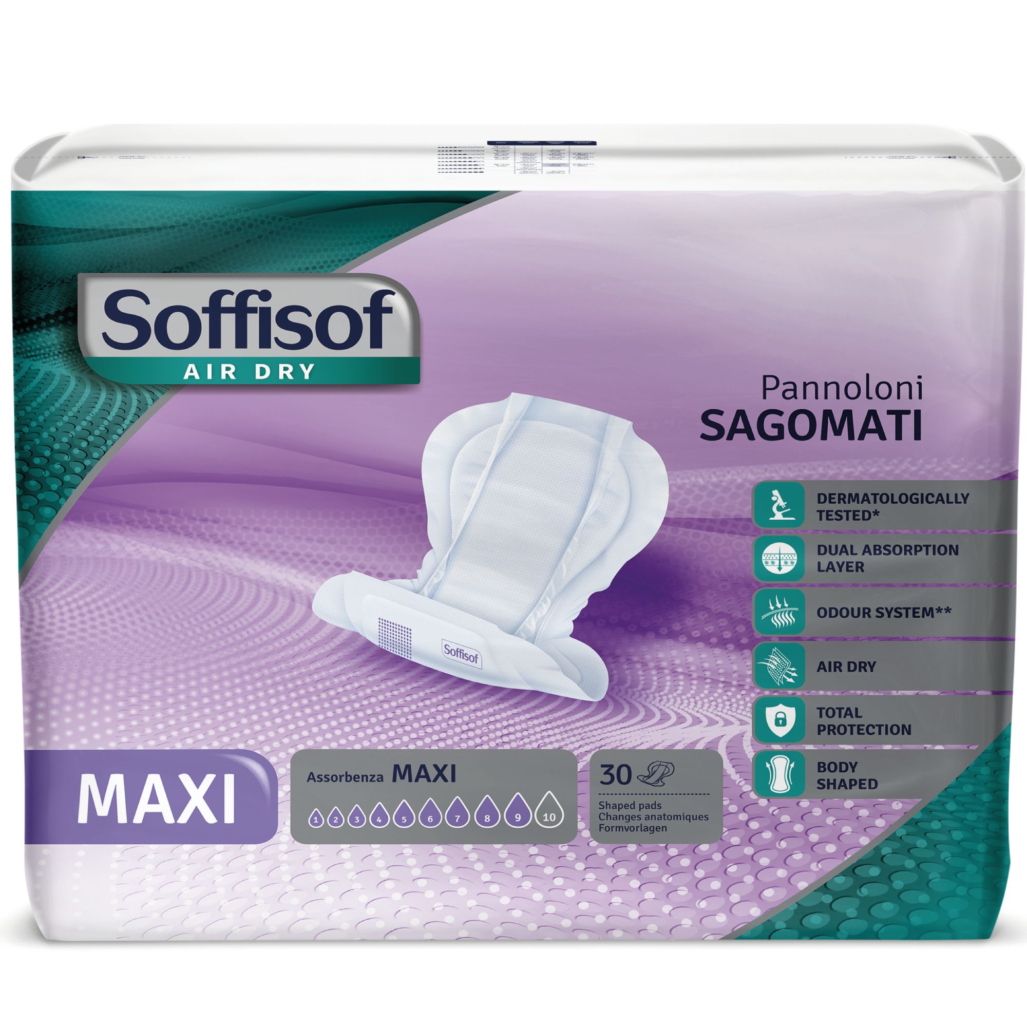 Soffisof Pannoloni Sagomati Maxi 30 St