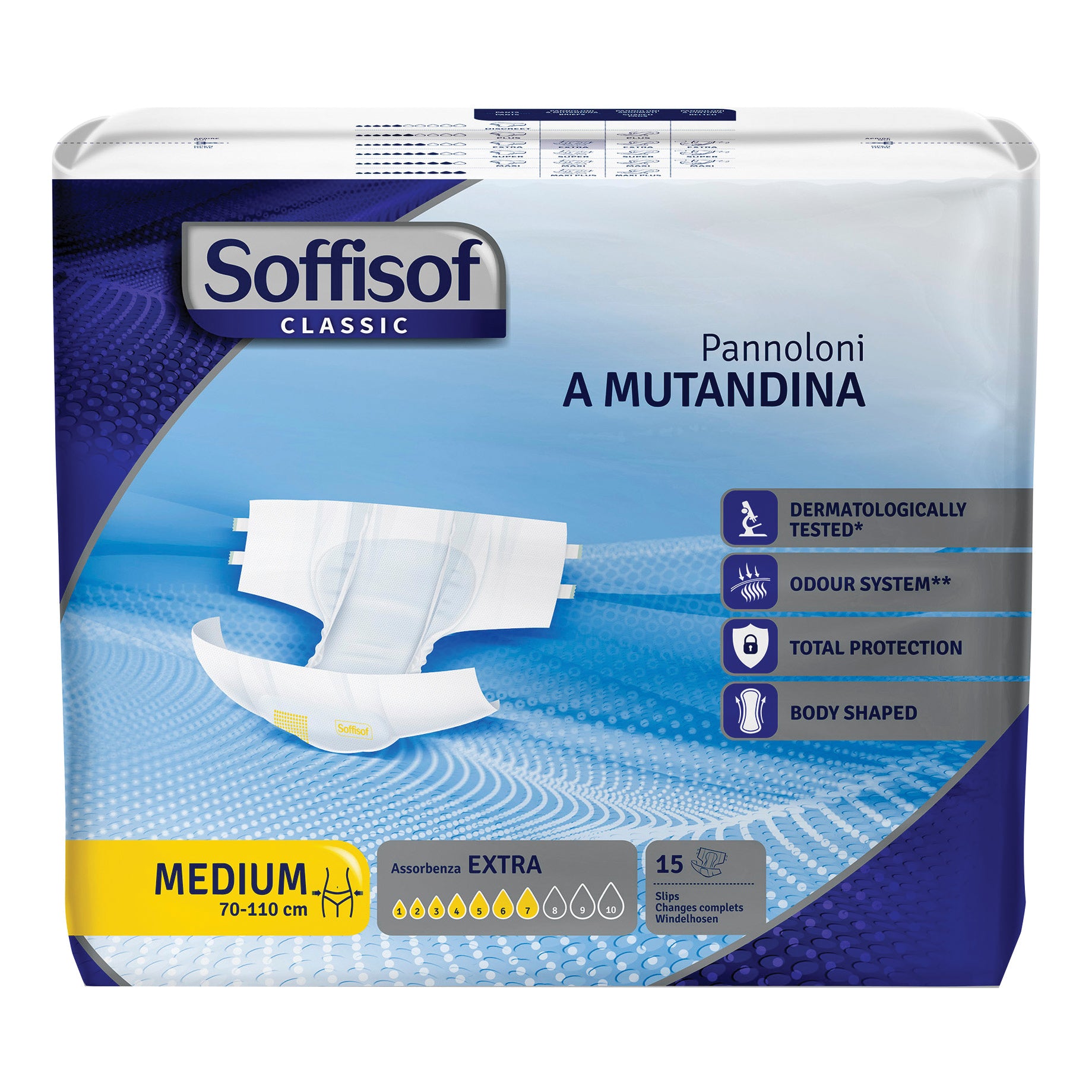 Pannolino mutandina soffisof classic extra m 15 pezzi
