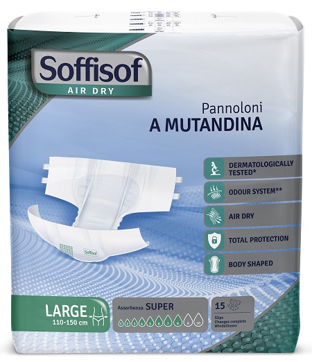 S.i.l.c. Pannolino Mutandina Air Dry Soffisof Super L 15 Pezzi — confronto prezzi