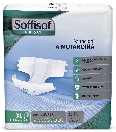 Soffisof Air Dry Pannoloni con Adesivi Super 15 St