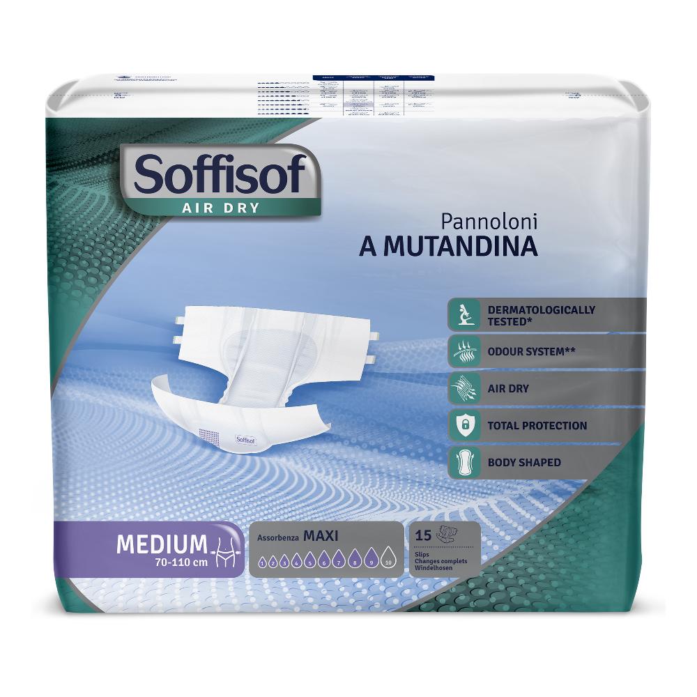 Soffisof Air Dry Pannoloni con Adesivi Maxi 15 St
