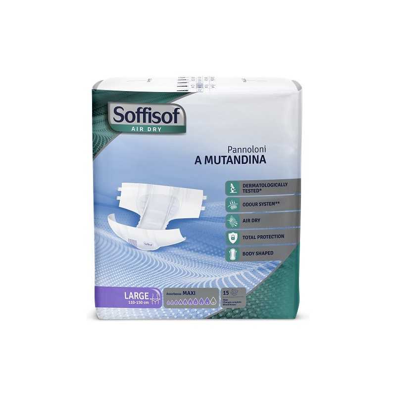 Soffisof Air Dry Pannoloni con Adesivi Maxi 15 St