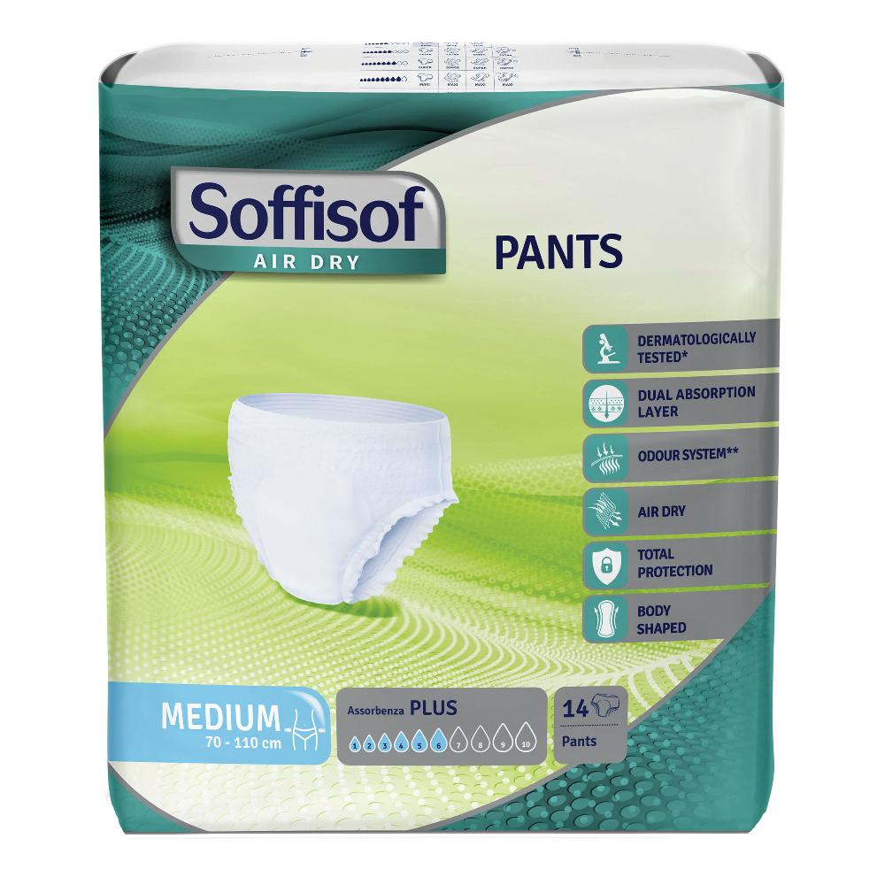 Soffisof Air Dry Pants Plus M 14 Pezzi