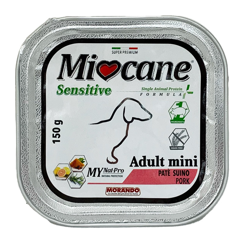 MioCane Sensitive Adult Mini Patè Suino Alimento Cani 150g - MioCane — confronto prezzi