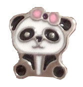 Inverness Panda Kids Orecchini In Acciaio Chirurgico