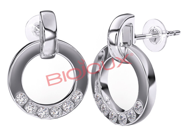 BJT226 ORECCHINI MONTECARLO ROU STAINLESS STEEL