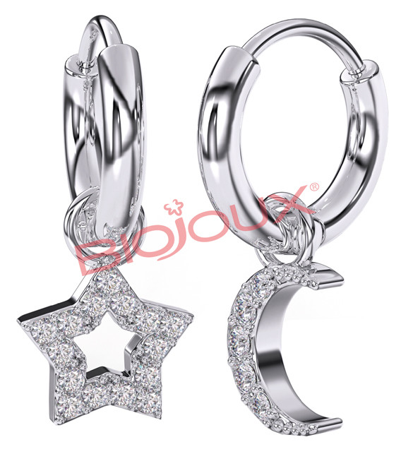 Bjt228 orecchini star&moon ss — confronto prezzi