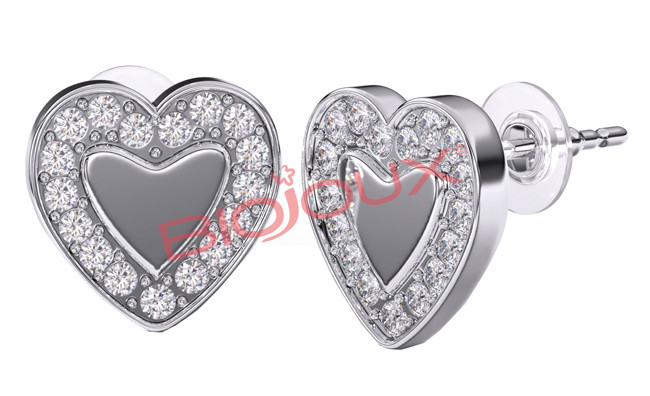 Biojoux - orecchini love me heart stainless steel BJT249