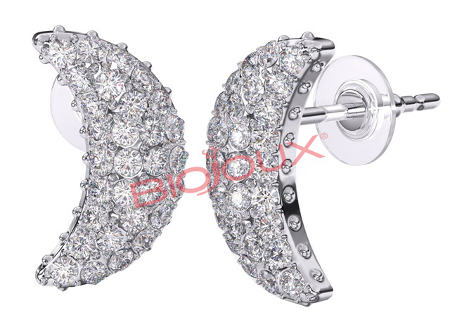 Bjt259 orecchini cresc/moon ss