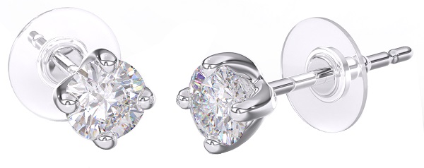 bjt392 orecchino queen catherine 4mm stainless steel