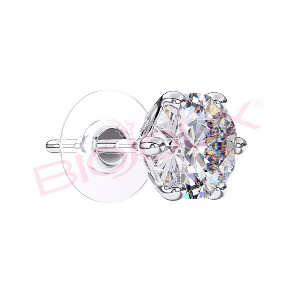 bjt394 orecchino queen charlotte 5mm stainless steel