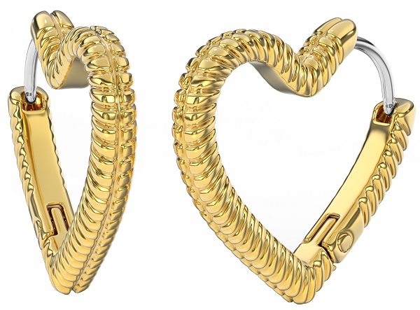 bjt399 orecchino queen jezebel 18mm gold plated