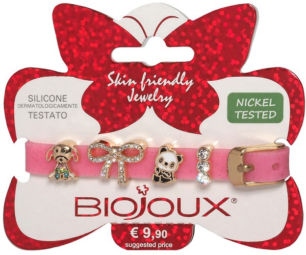 Biojoux Charms Pink Braccialetto In Silicone