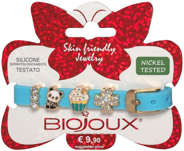 Biojoux Braccialetto In Silicone Light Blue Gold Plated — confronto prezzi