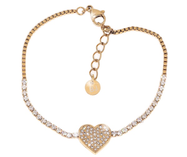 Biojoux Ram Bracciale In Acciaio Anallergico Gold Plated