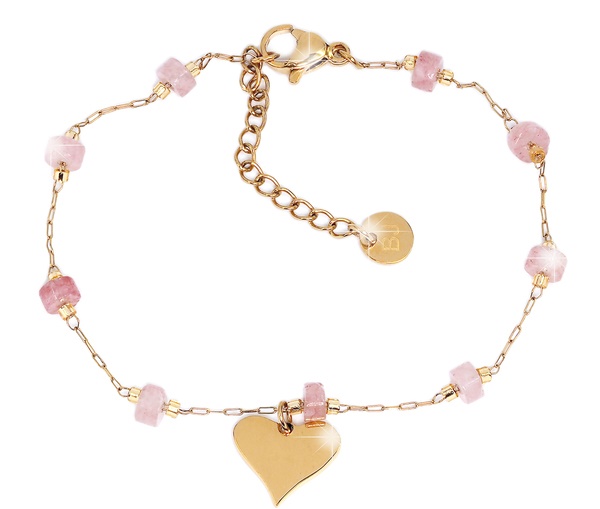 Biojoux Chandany Bracciale In Acciaio Anallergico Gold Plated