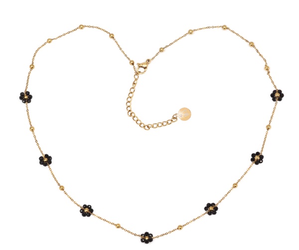 Biojoux Yamir Collana In Acciaio Anallergico Gold Plated