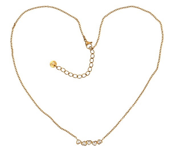 Biojoux Antonia Collana In Acciaio Anallergico Gold Plated