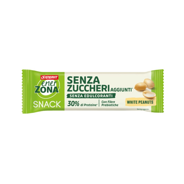 Enerzona Barretta Proteica Arachidi e Cioccolato Bianco Senza Glutine 33g