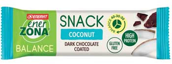 Enerzona Snack Coconut Baretta Energetica al Cocco e Cioccolato Fondente 33 g