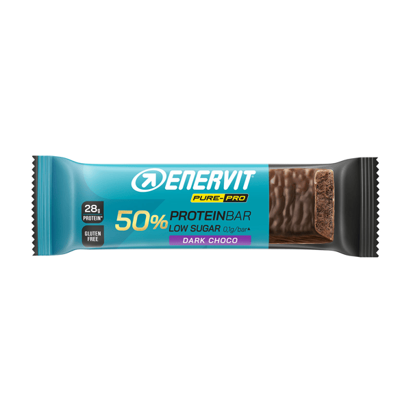 Enervit Pure-Pro 50% Protein Bar Barretta Proteica Cioccolato Fondente e Dark Choco 55 gr