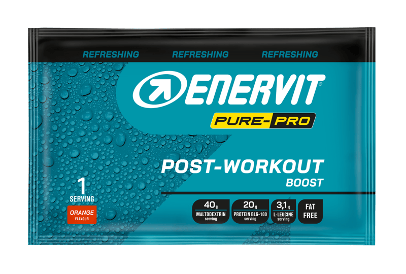 Enervit Pure-Pro Post-Workout Boost Bevanda Per Supportare il Recupero Muscolare Gusto Arancia