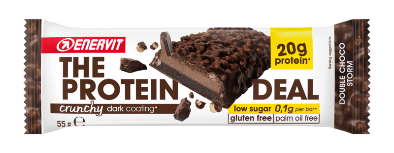 Enervit The Protein Deal Barretta Proteica Gusto Double Choco Storm 55 gr