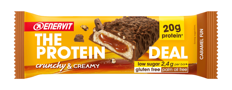 Enervit The Protein Barretta Proteica Crunchy e Creamy 55 gr