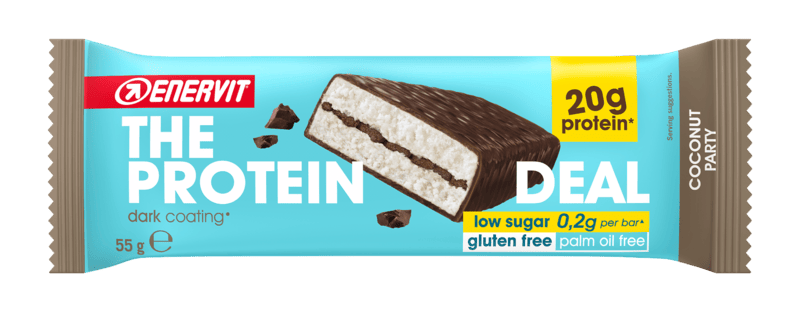 Enervit The Protein Deal Barretta Proteica Gusto Cocco e Cioccolato 55 gr
