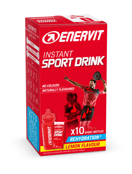 Enervit Istant Sport Drink Bevanda Ipotonica al Gusto Limone 10 Bustine